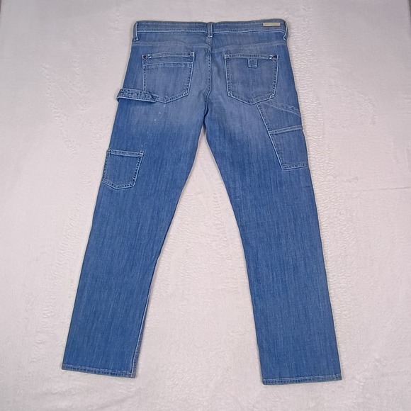 Pilcro Anthropologie Carpenter Jeans Light Wash Distressed No 30 (34x29) - Picture 4 of 15